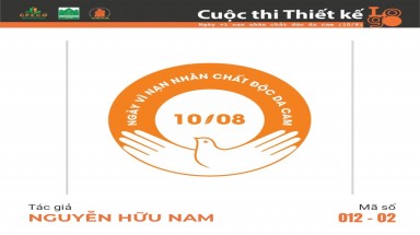  Tác phẩm tham dự cuộc thi thiết kế Logo "Ngày Vì nạn nhân chất độc da cam (10/8)" mã số 012-02