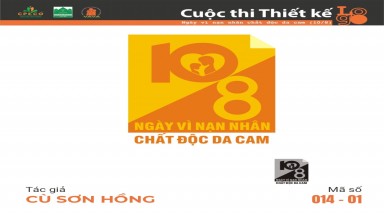  Tác phẩm tham dự cuộc thi thiết kế Logo "Ngày Vì nạn nhân chất độc da cam (10/8)" mã số 014-01