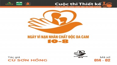  Tác phẩm tham dự cuộc thi thiết kế Logo "Ngày Vì nạn nhân chất độc da cam (10/8)" mã số 014-02