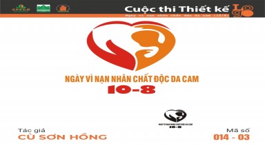  Tác phẩm tham dự cuộc thi thiết kế Logo "Ngày Vì nạn nhân chất độc da cam (10/8)" mã số 014-03
