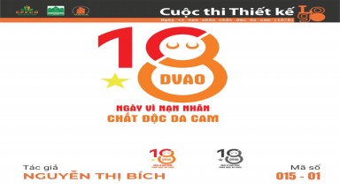  Tác phẩm tham dự cuộc thi thiết kế Logo "Ngày Vì nạn nhân chất độc da cam (10/8)" mã số 015-01