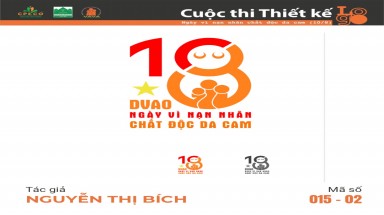  Tác phẩm tham dự cuộc thi thiết kế Logo "Ngày Vì nạn nhân chất độc da cam (10/8)" mã số 015-02