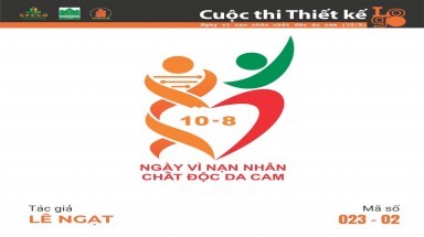  Tác phẩm tham dự cuộc thi thiết kế Logo "Ngày Vì nạn nhân chất độc da cam (10/8)" mã số 023-02