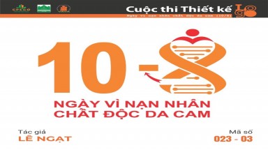  Tác phẩm tham dự cuộc thi thiết kế Logo "Ngày Vì nạn nhân chất độc da cam (10/8)" mã số 023-03