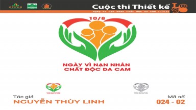 Tác phẩm tham dự cuộc thi thiết kế Logo "Ngày Vì nạn nhân chất độc da cam (10/8)" mã số 024-02