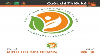 Tác phẩm tham dự cuộc thi thiết kế Logo "Ngày Vì nạn nhân chất độc da cam (10/8)" mã số 026-01