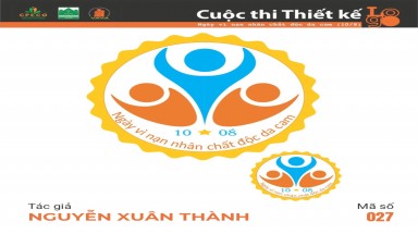  Tác phẩm tham dự cuộc thi thiết kế Logo "Ngày Vì nạn nhân chất độc da cam (10/8)" mã số 027