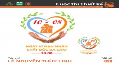  Tác phẩm tham dự cuộc thi thiết kế Logo "Ngày Vì nạn nhân chất độc da cam (10/8)" mã số 028