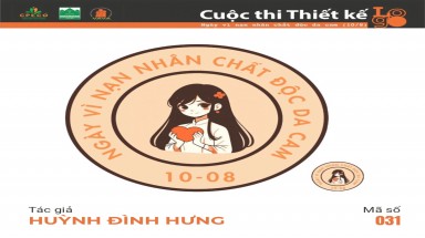  Tác phẩm tham dự cuộc thi thiết kế Logo "Ngày Vì nạn nhân chất độc da cam (10/8)" mã số 031