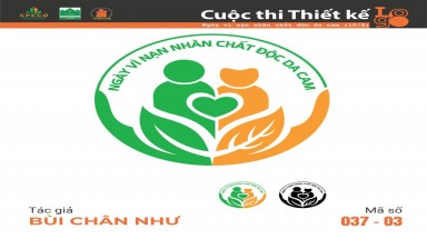  Tác phẩm tham dự cuộc thi thiết kế Logo "Ngày Vì nạn nhân chất độc da cam (10/8)" mã số 037-03