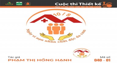  Tác phẩm tham dự cuộc thi thiết kế Logo "Ngày Vì nạn nhân chất độc da cam (10/8)" mã số 040 -01