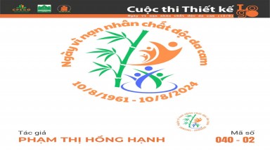  Tác phẩm tham dự cuộc thi thiết kế Logo "Ngày Vì nạn nhân chất độc da cam (10/8)" mã số 040-02