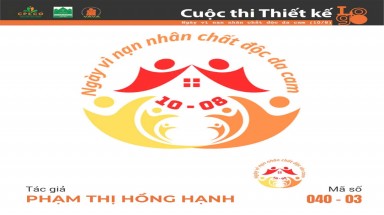  Tác phẩm tham dự cuộc thi thiết kế Logo "Ngày Vì nạn nhân chất độc da cam (10/8)" mã số 040 -03