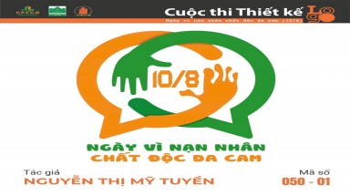  Tác phẩm tham dự cuộc thi thiết kế Logo "Ngày Vì nạn nhân chất độc da cam (10/8)" mã số 056-01