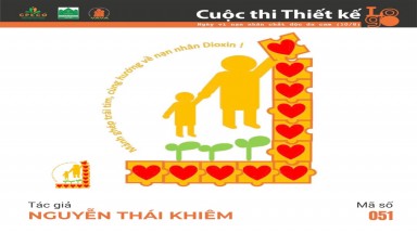 Tác phẩm tham dự cuộc thi thiết kế Logo "Ngày Vì nạn nhân chất độc da cam (10/8)" mã số 051