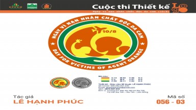  Tác phẩm tham dự cuộc thi thiết kế Logo "Ngày Vì nạn nhân chất độc da cam (10/8)" mã số 056-03