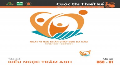  Tác phẩm tham dự cuộc thi thiết kế Logo "Ngày Vì nạn nhân chất độc da cam (10/8)" mã số 058-01
