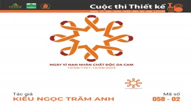  Tác phẩm tham dự cuộc thi thiết kế Logo "Ngày Vì nạn nhân chất độc da cam (10/8)" mã số 058-02