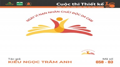  Tác phẩm tham dự cuộc thi thiết kế Logo "Ngày Vì nạn nhân chất độc da cam (10/8)" mã số 058-03