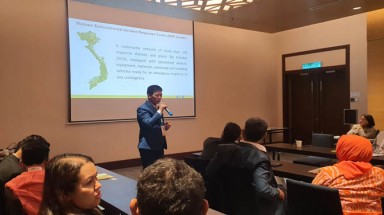  Tổng thư ký VACNE trình bày “Bài học kinh nghiệm thực tiễn về phòng ngừa ứng phó sự cố môi trường” tại Hội nghị của Liên đoàn các tổ chức kỹ thuật ASEAN