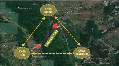 Dự án cáp treo nối chùa Hương với chùa Tiên xin cấp phép môi trường