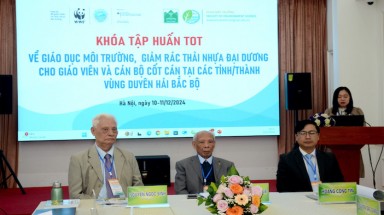  VACNE phối hợp tổ chức tập huấn cho các thầy cô vùng duyên hải Bắc bộ về giáo dục môi trường, giảm rác thải nhựa đại dương